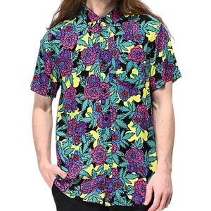 Empyre‎ Floral Woven Short Sleeve Men’s XL